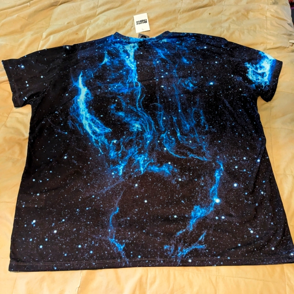 Galaxy Print Shirt 4XL Men's/TheScream